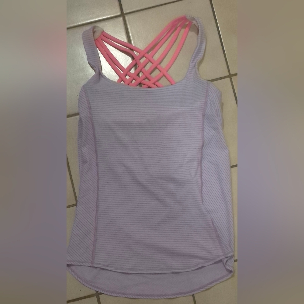 Lululemon Wild Tank – Heathered Pretty Purple / Iris Flower / Grapefruit (2)